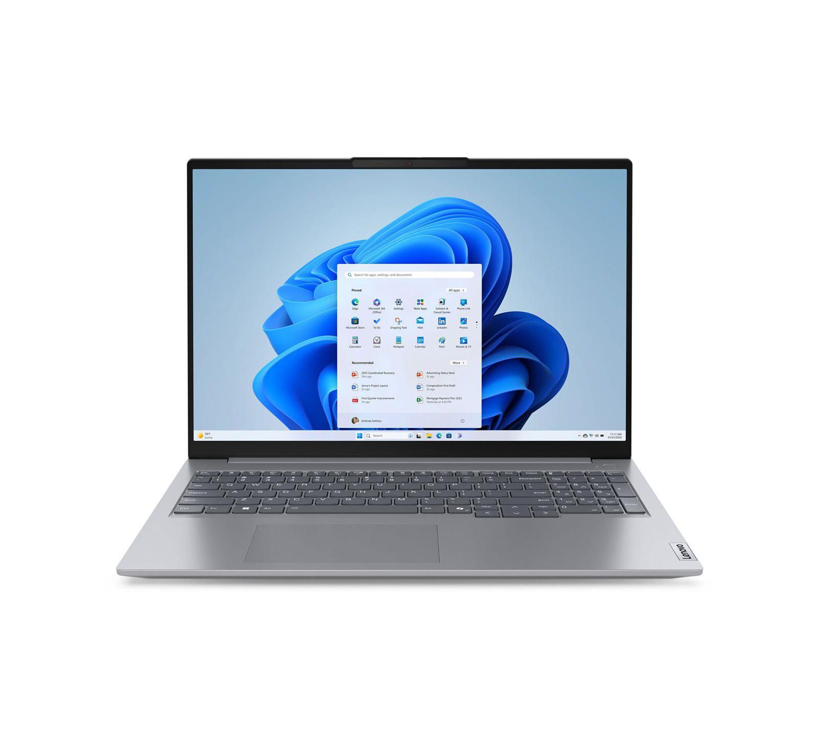 Lenovo ThinkBook 16 G7 ARP 16" WUXGA Touchscreen Laptop, AMD Ryzen 7 7735HS 3.2GHz, 16GB RAM, 512GB SSD, Windows 11 Pro