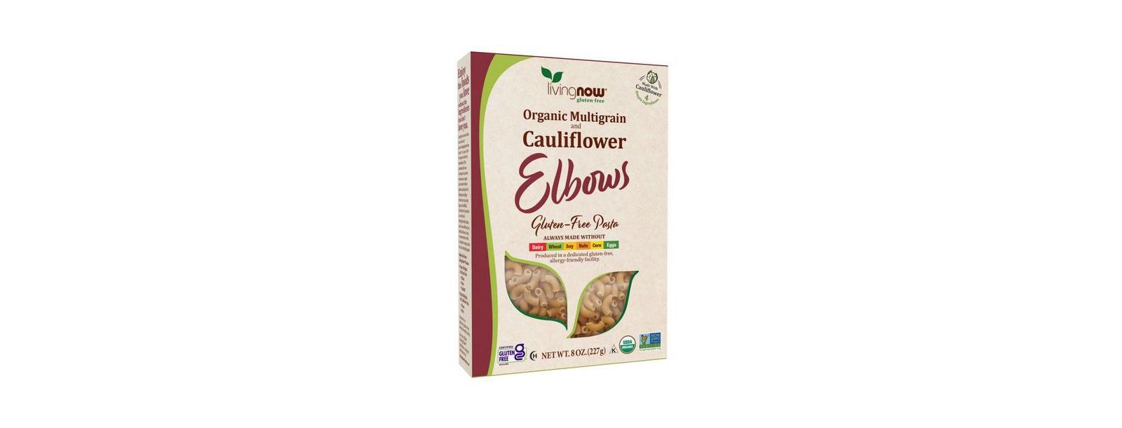NOW Foods безглютеновая паста с полноклоквенным зерном и цветной капустой, 8 Oz