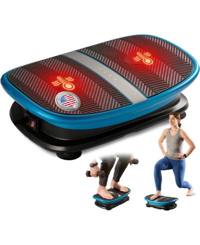 Lifepro Voice-Controlled Vertical Vibration Plate with Heat Therapy – Whole Body Curved Platform for Lymphatic Drainage, Muscle Relaxation & Recovery