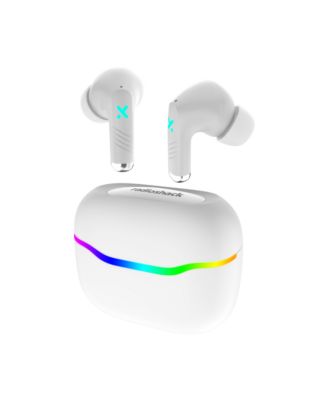 RadioShack Беспроводные игровые наушники с шумоподавлением и RGB светодиодной подсветкой, время работы 22 часа, 3304453 белые