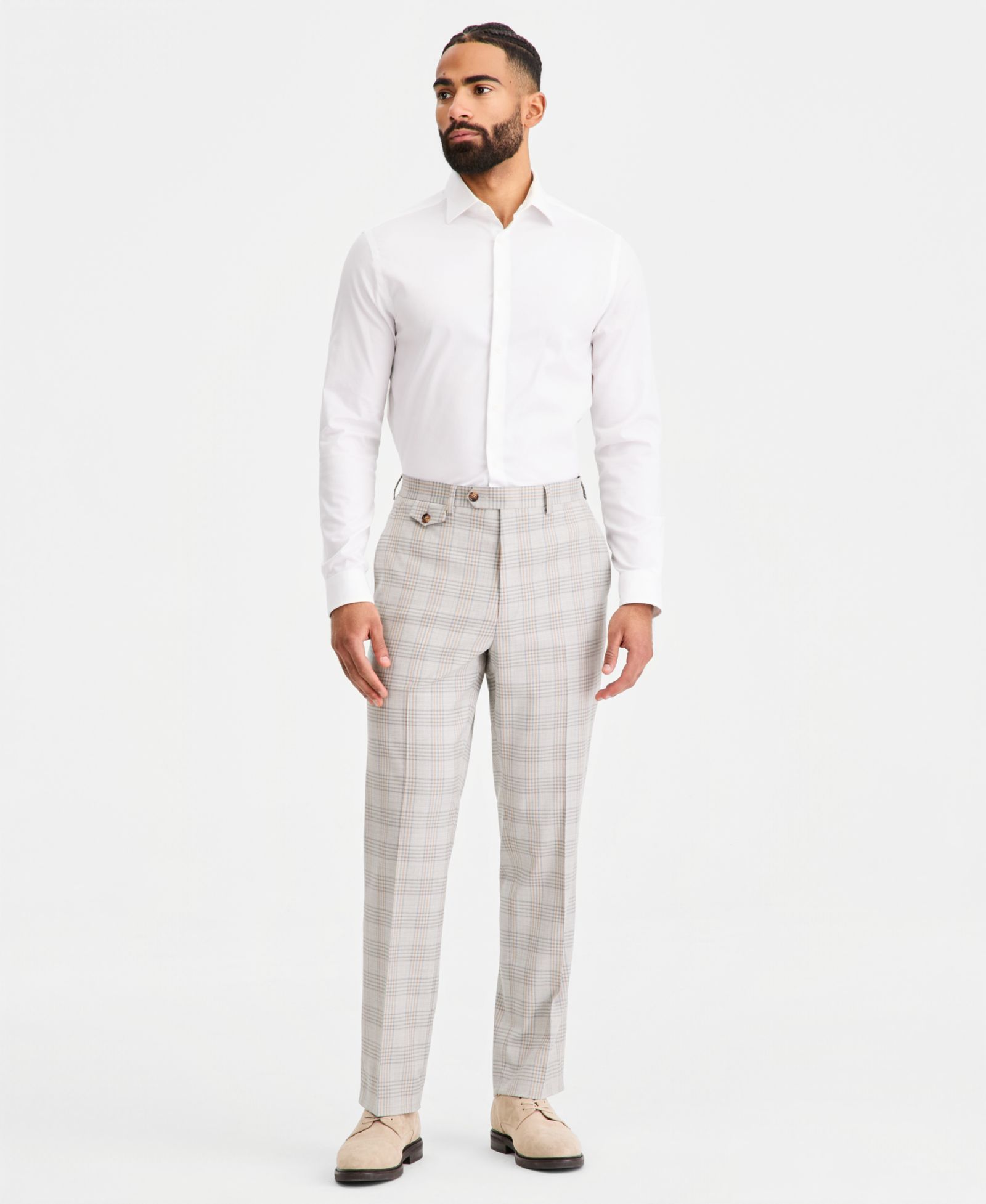 Мужские брюки Tayion Collection Classic-Fit Plaid Suit Separate
