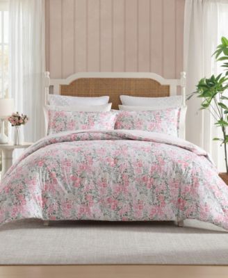 Laura Ashley Heather Garden 3-Pc. Comforter Set, King