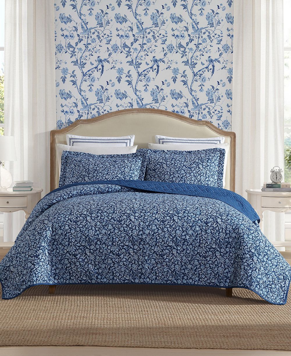 Laura Ashley Elaina Cotton 2-Pc. Quilt Set, Twin