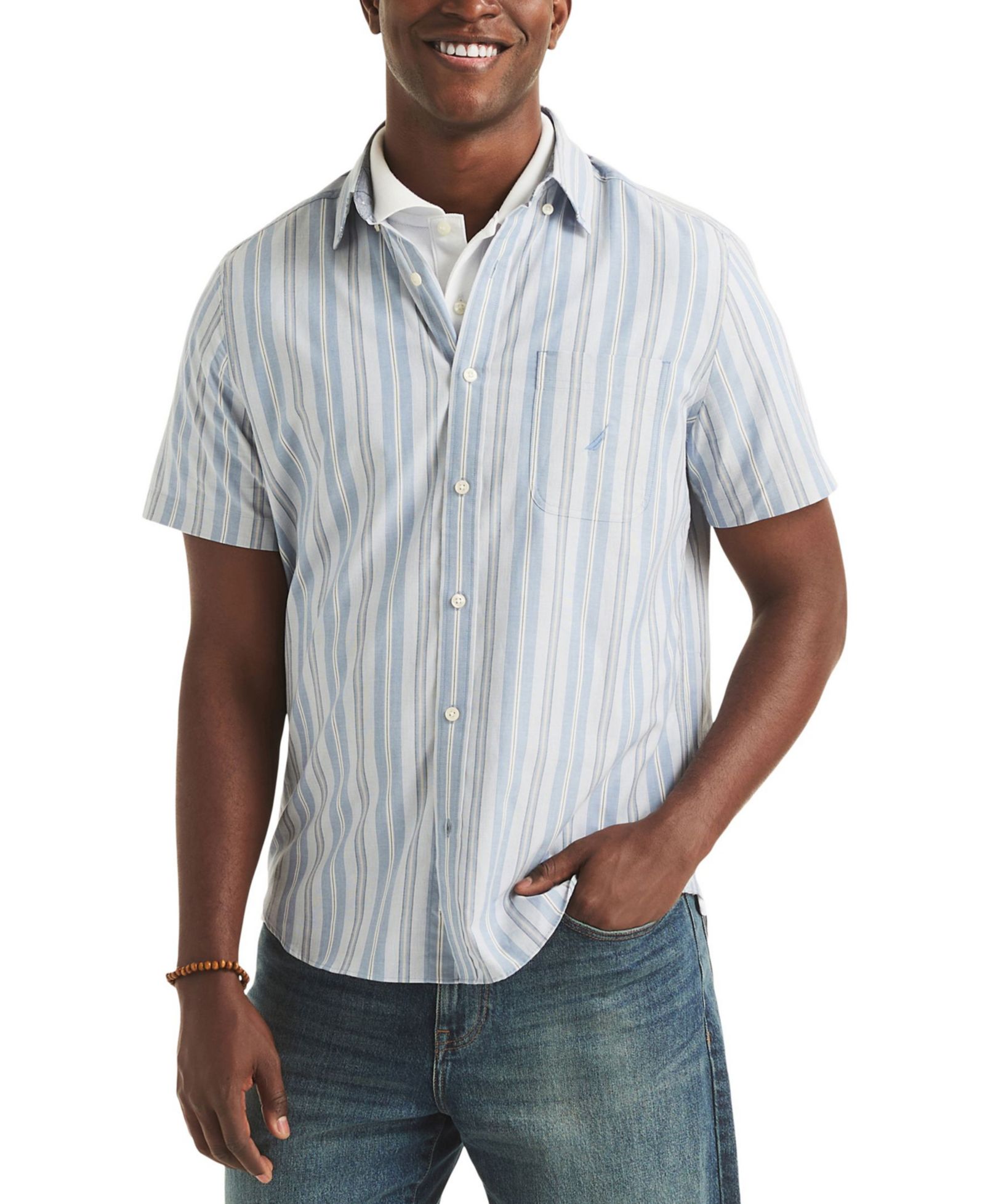 Рубашка Nautica Men's Striped Classic-Fit