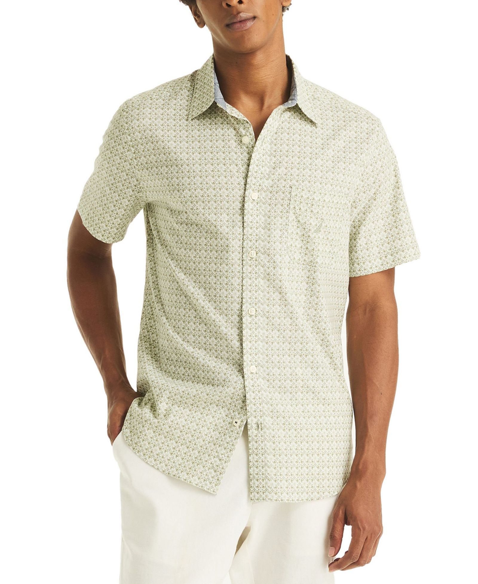 Nautica Men's Printed Short-Sleeve Shirt