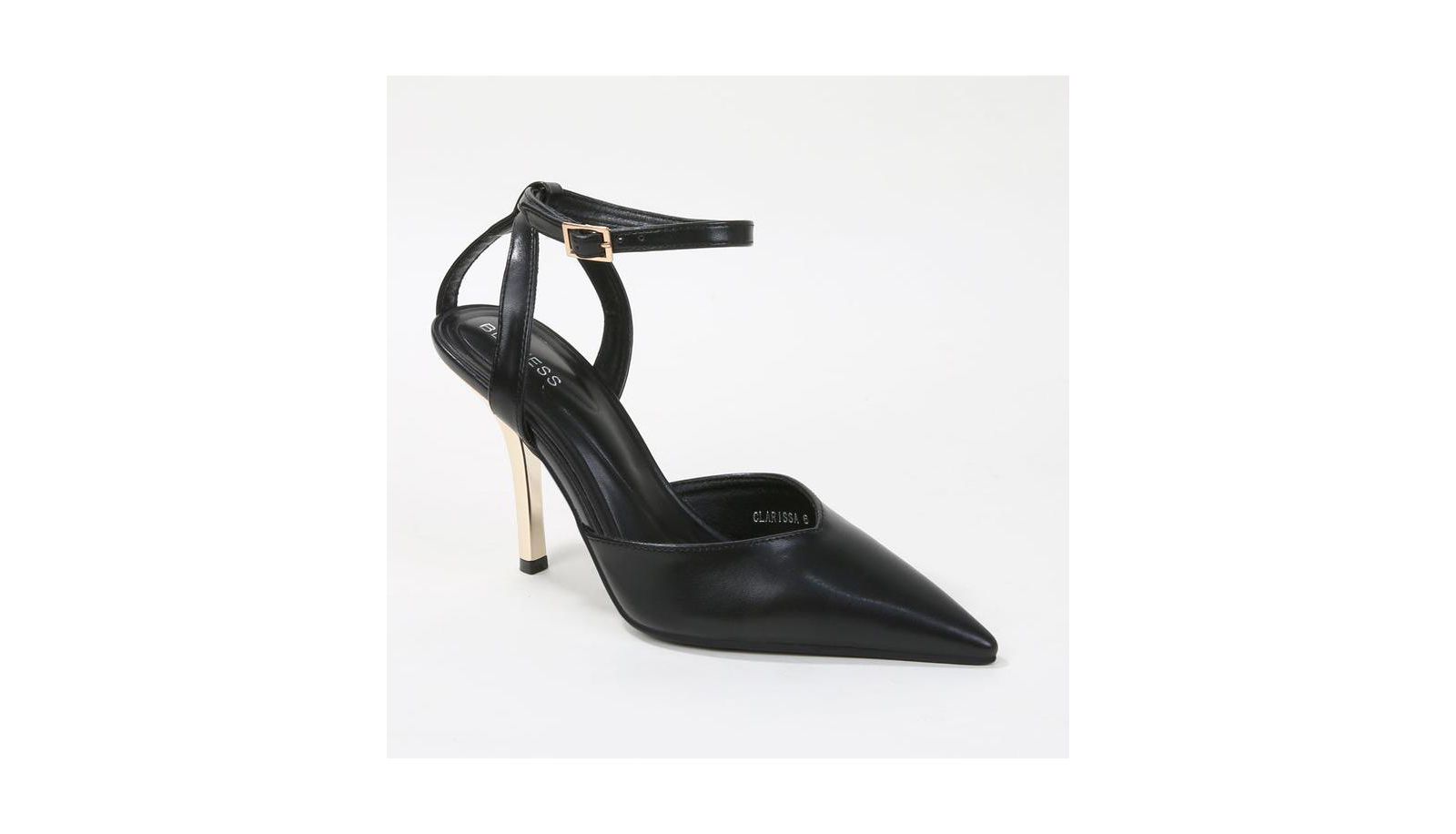 Berness Clarissa Pumps with Metallic Heel