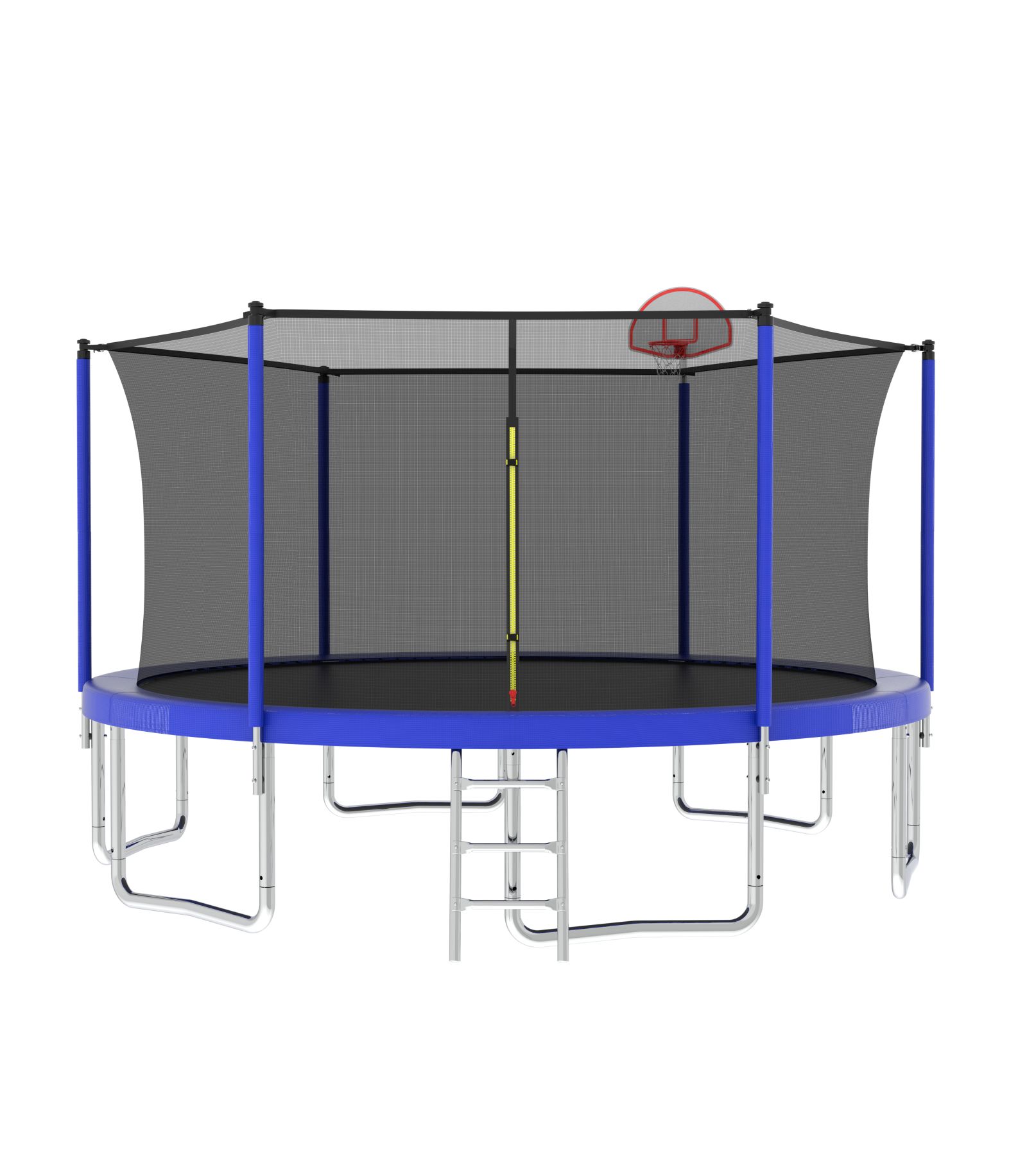 Детский батут Streamdale 14FT с защитной сеткой, баскетбольным щитом и лестницей