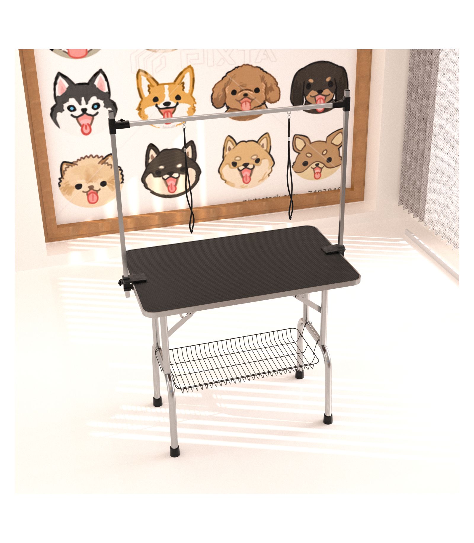 Streamdale Professional Pet Grooming Table with Arm and Clamps