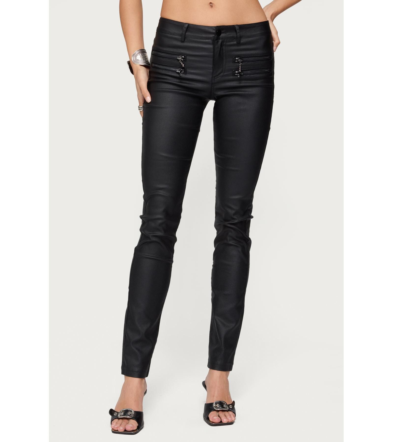 Edikted Women's Kaede Faux Leather Skinny Jeans