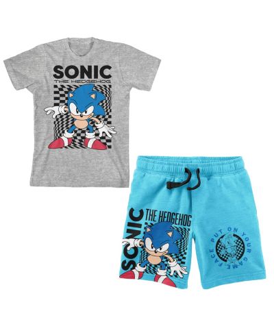 Детский комплект Sonic the Hedgehog: футболка и шорты-XXL