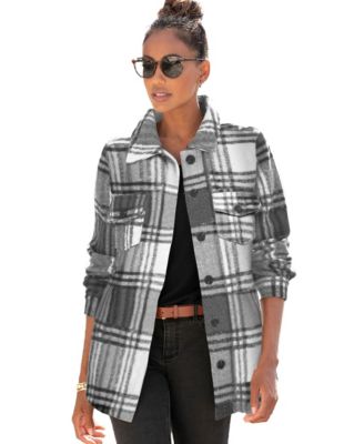 Женская рубашка-куртка LASCANA Plaid Stylish Button-Up Lightweight Outerwear