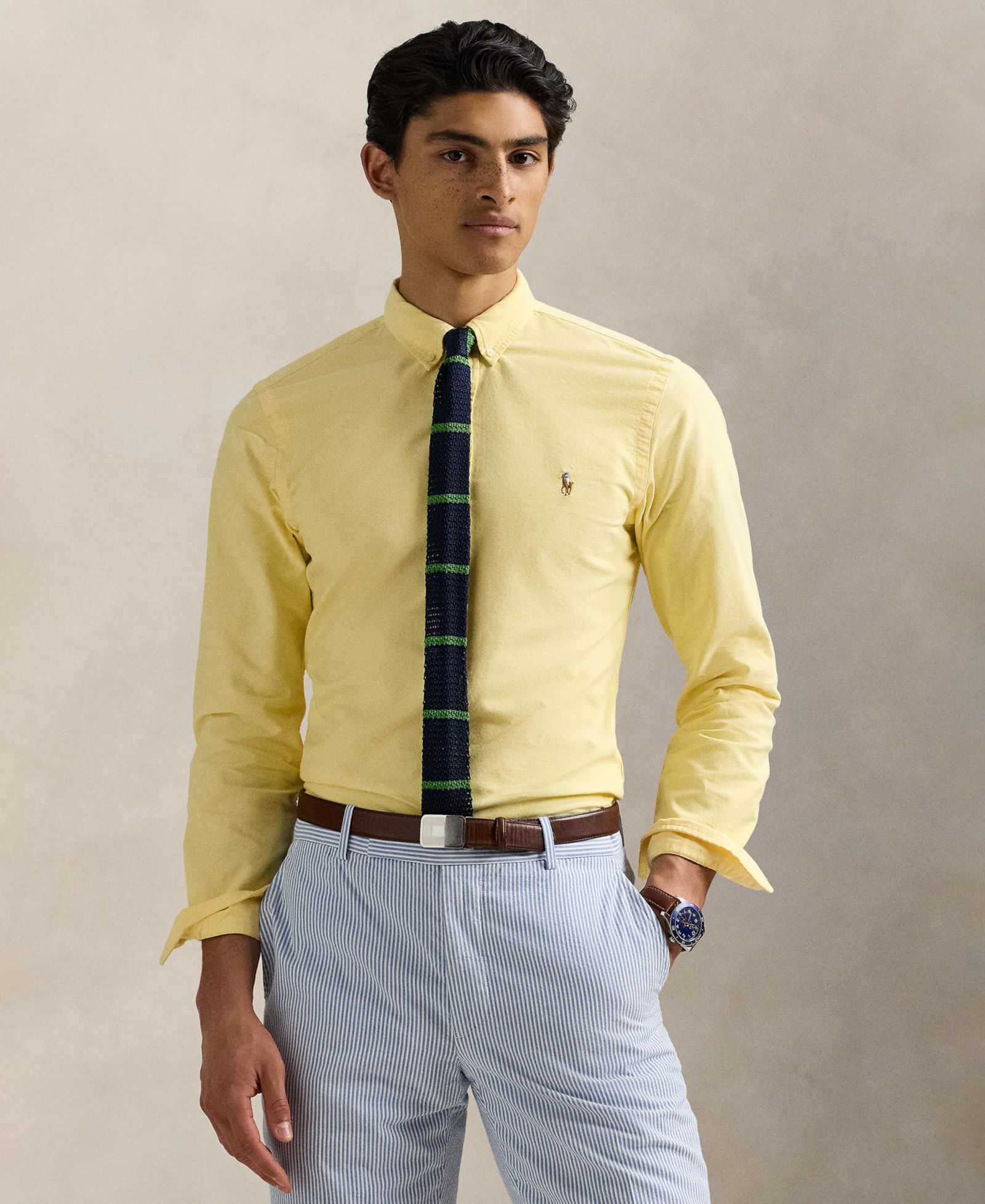 Мужская рубашка Polo Ralph Lauren Oxford с длинным рукавом