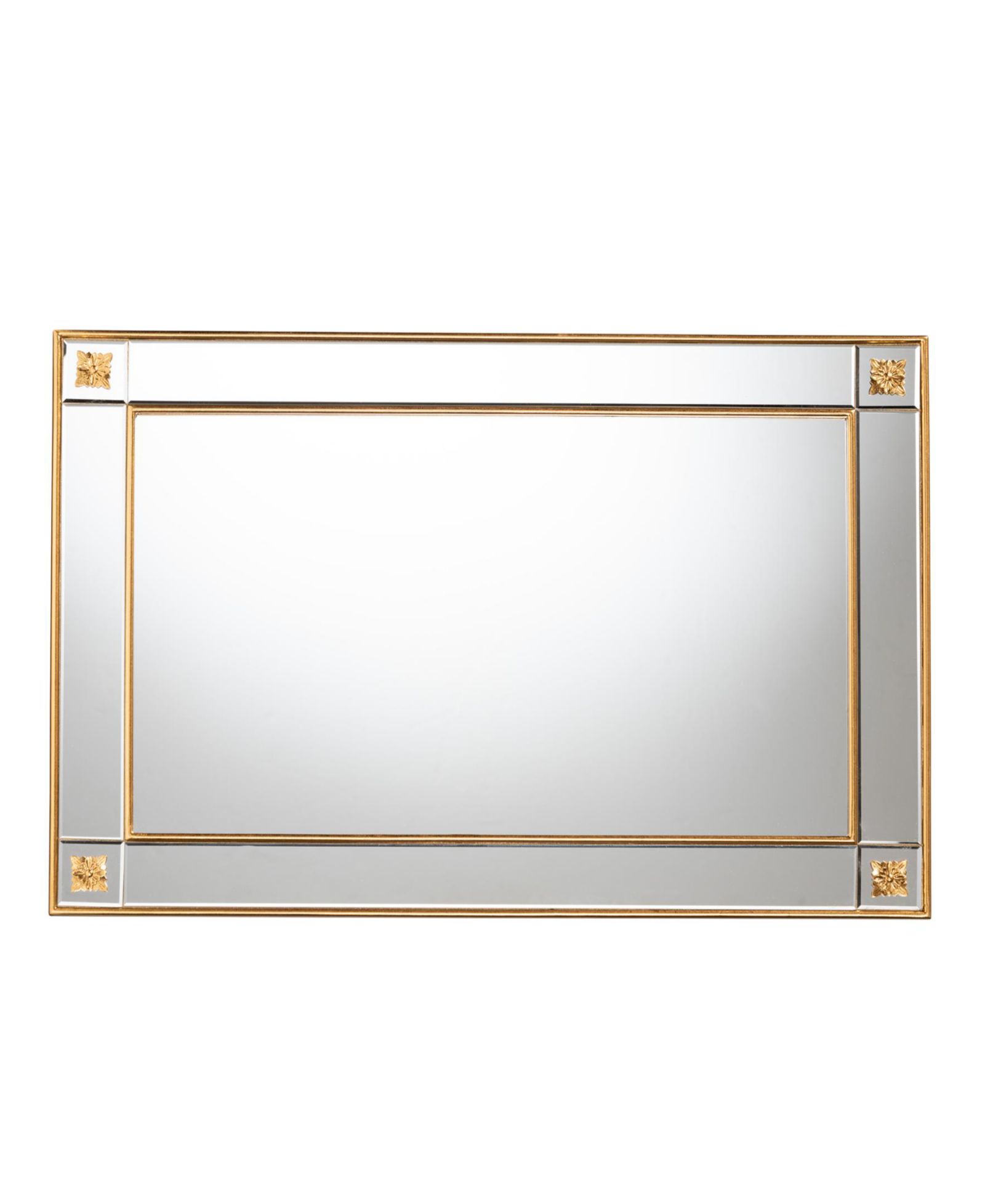 Boxton Studio Iara 28" Glass Glam and Luxe Accent Wall Mirror