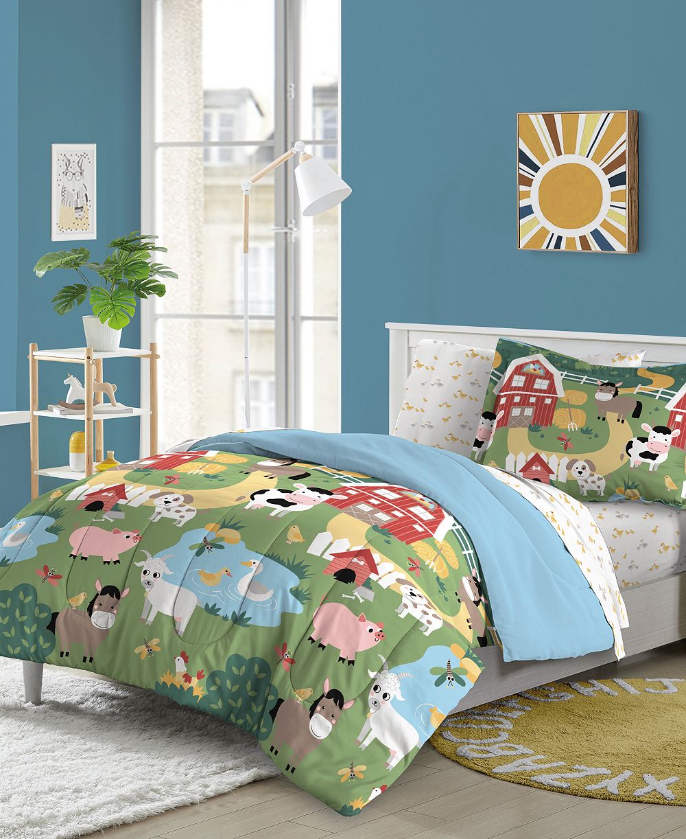Dream Factory Barnyard Animals 5-Pc. Comforter Set, Twin