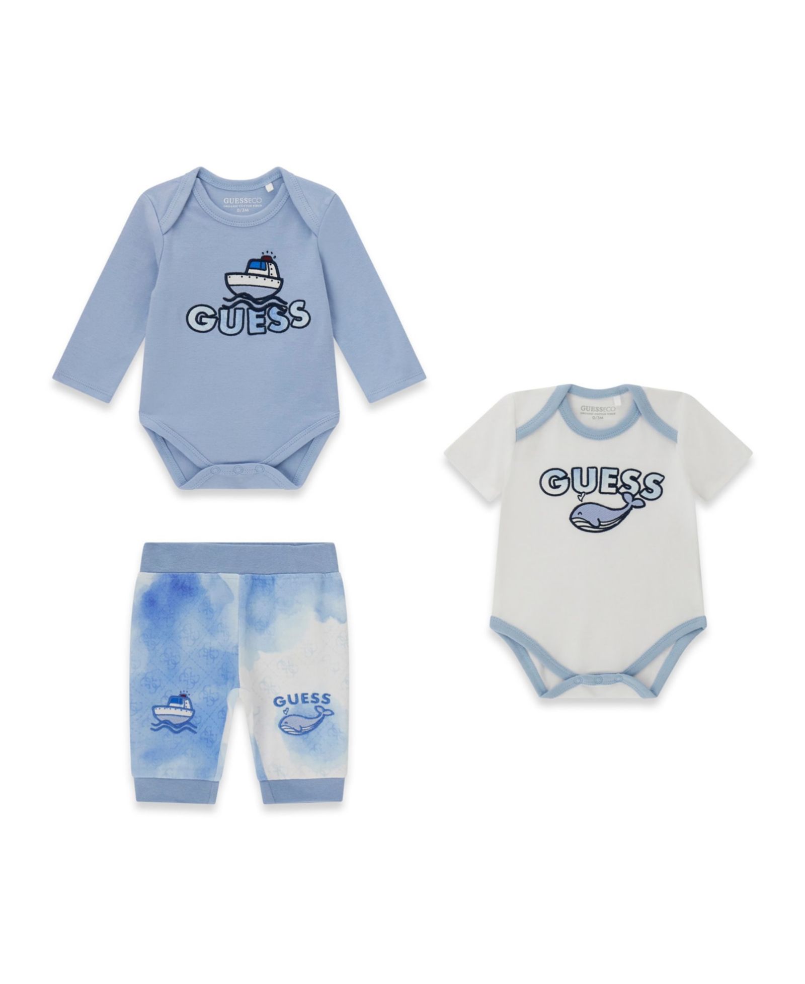 Детский набор GUESS Baby Boys' (боди и брюки, 3 шт.)