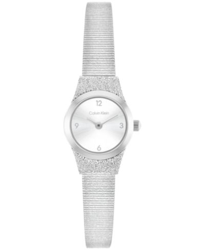 Часы Calvin Klein Women's Contemporary Silver Tone Stainless Steel Mesh, 18mm