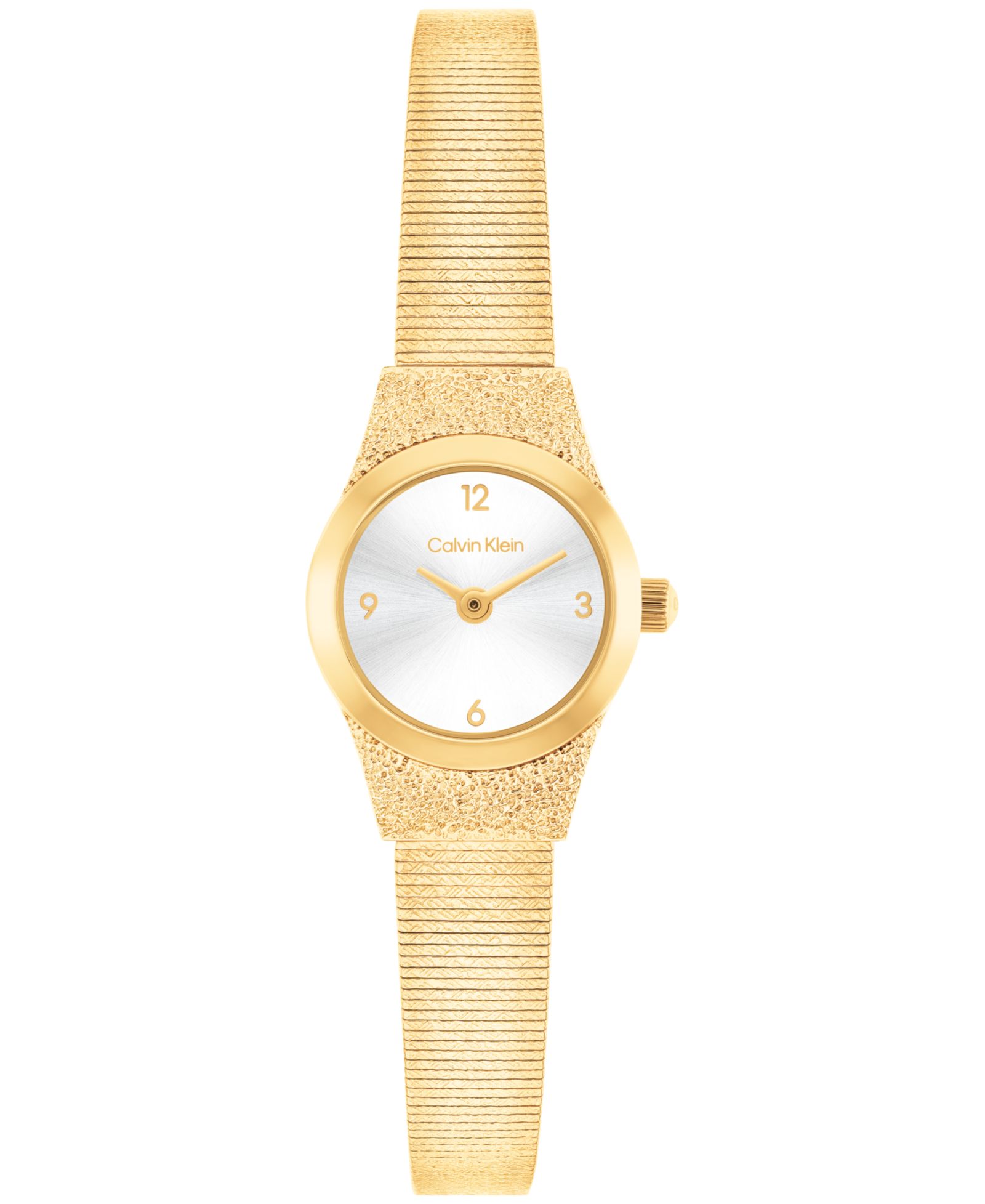 Calvin Klein Женские часы с браслетом из золотистой нержавеющей стали 18mm