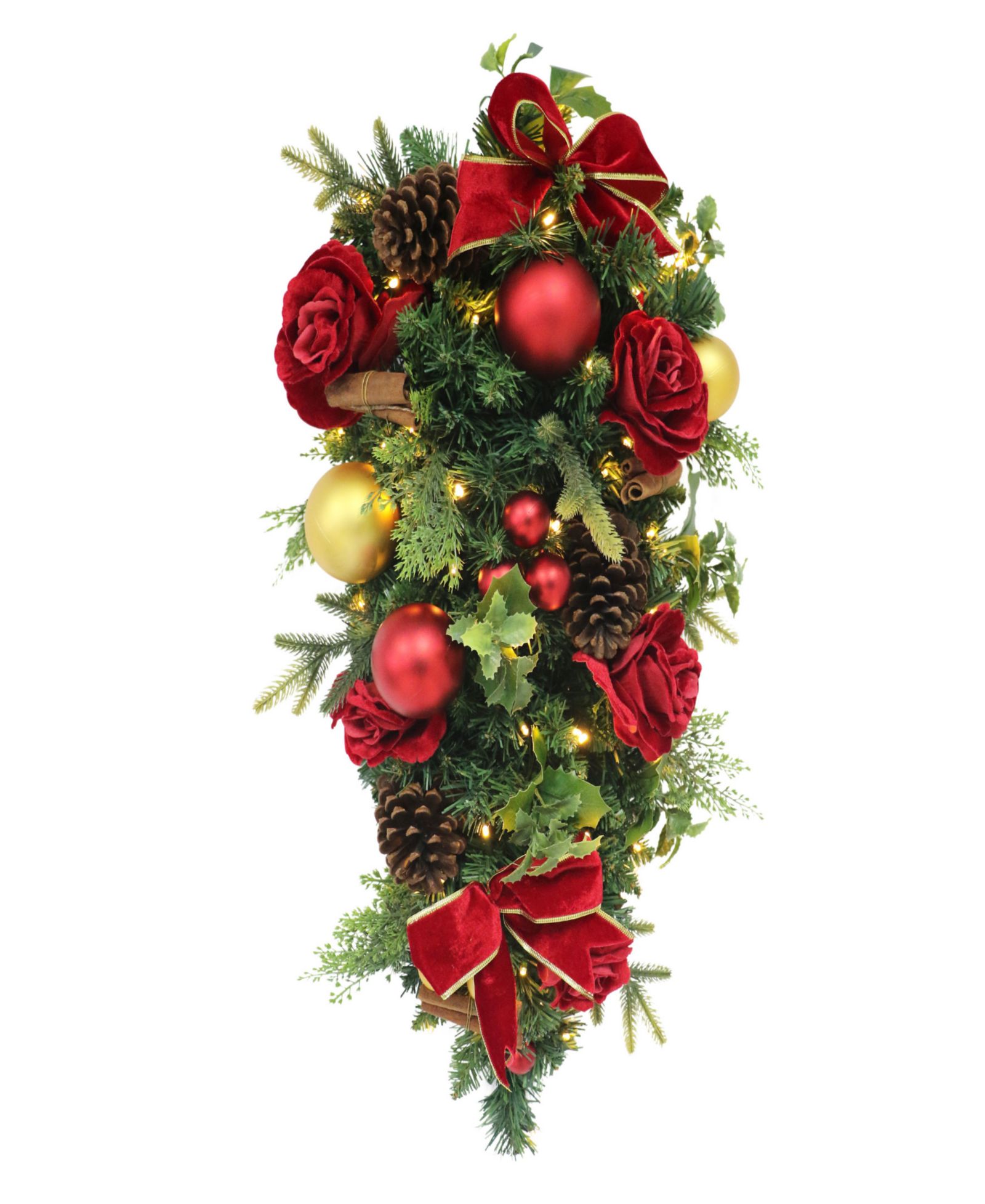 Искусственное украшение Puleo 28" Pre-Lit Adorned Swag