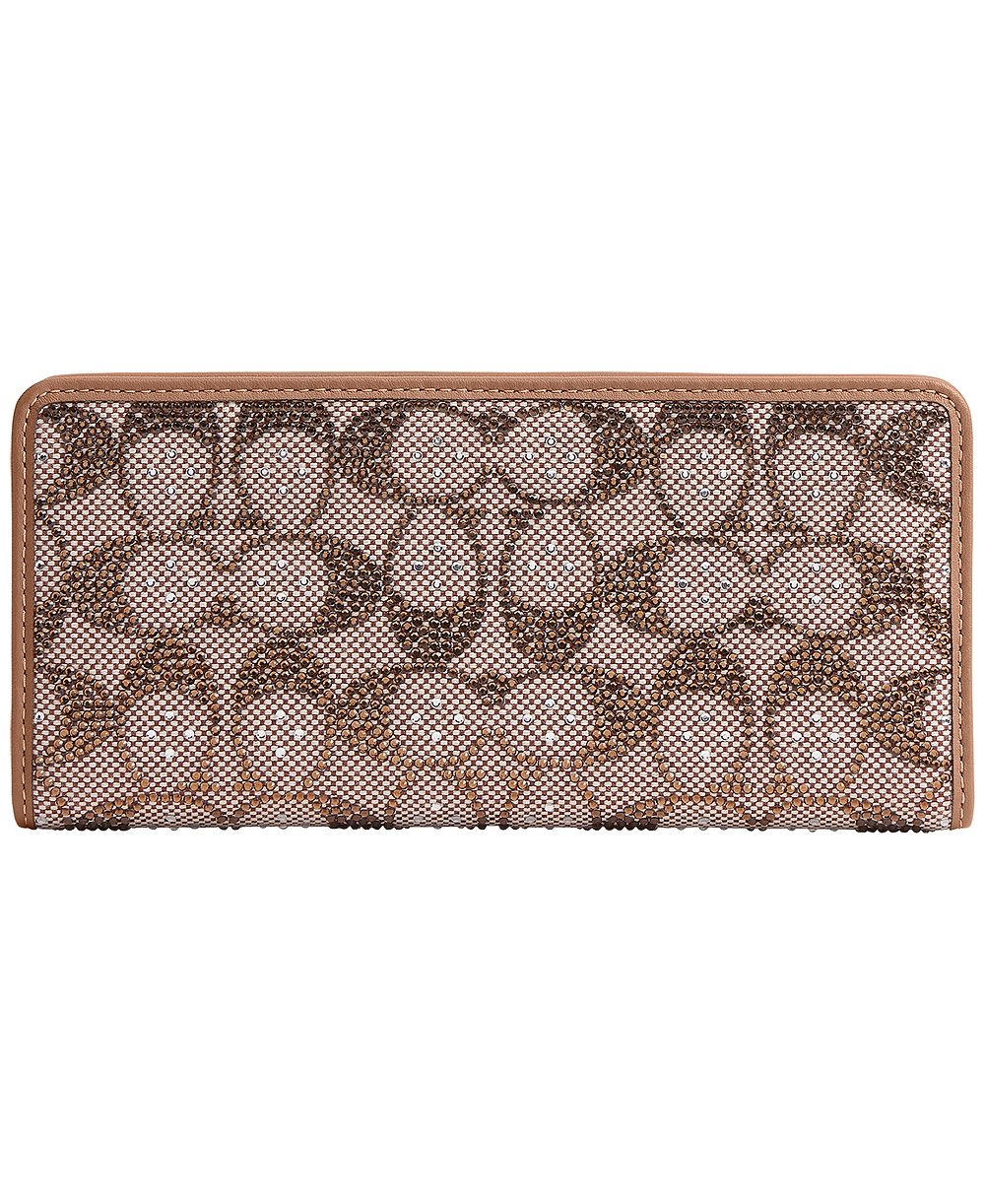 COACH Кошелек Slim Jacquard с фирменным принтом Essential Crystal