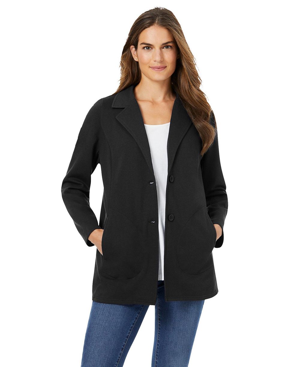 Woman Within Plus Size Knit Blazer