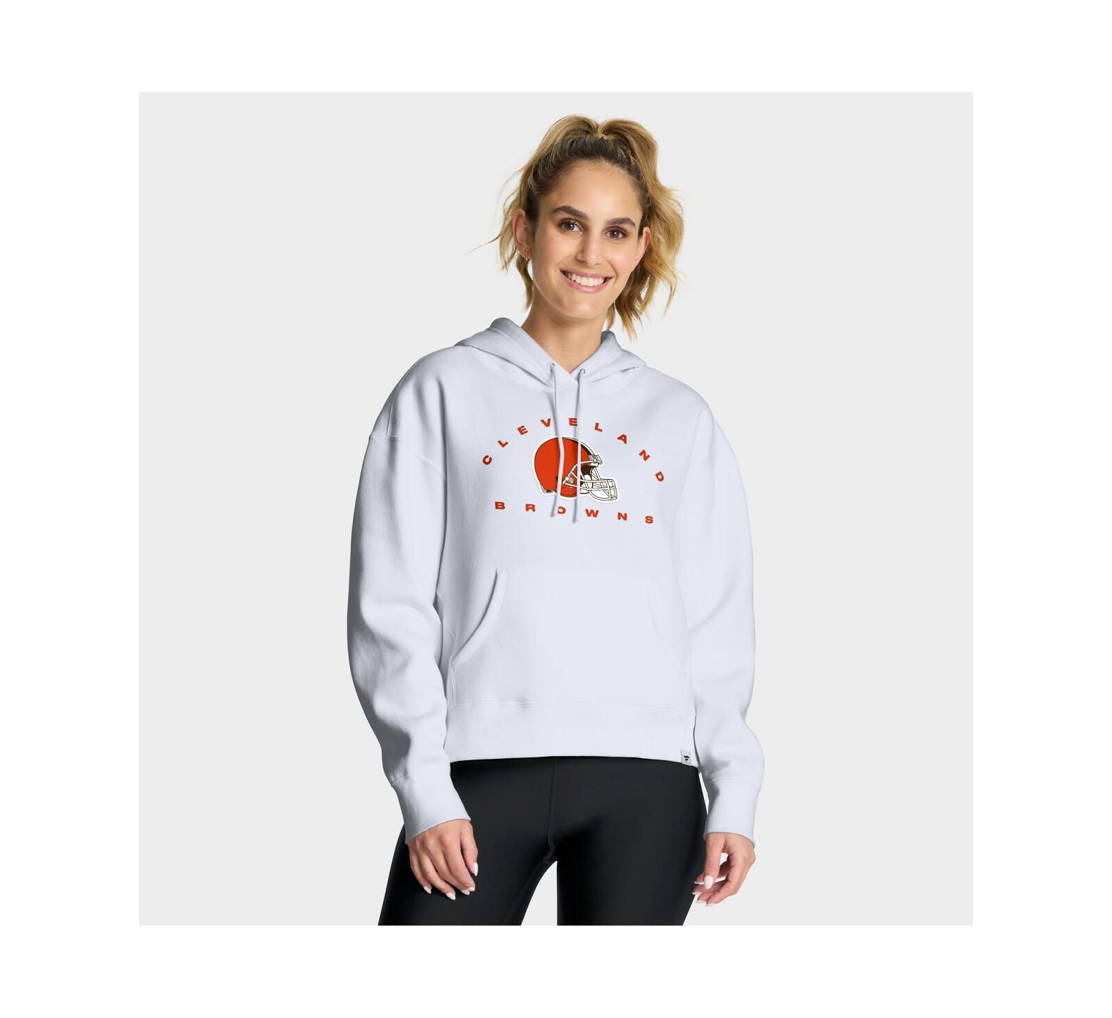 Fanatics Женский белый худи Cleveland Browns Legacy
