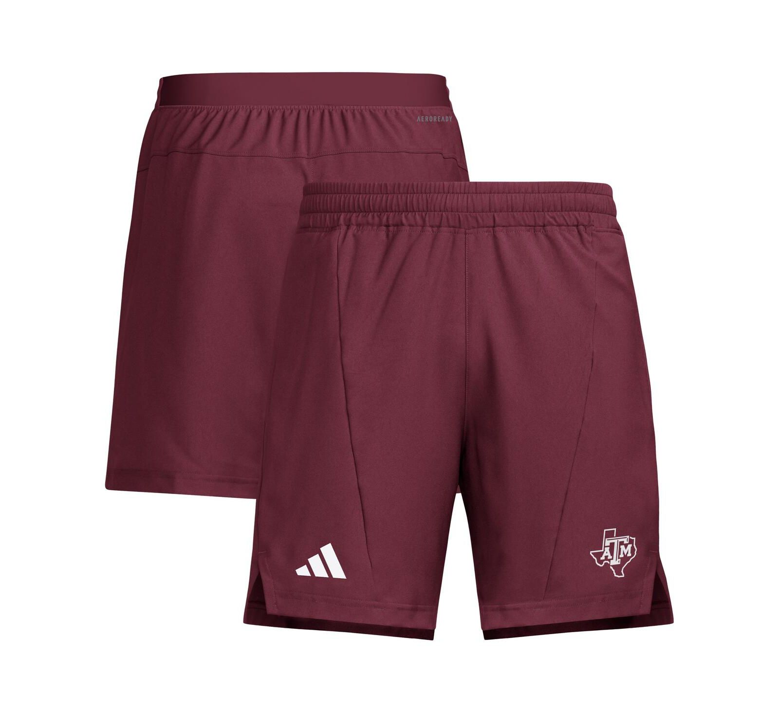 Шорты Adidas Men's Maroon Texas A&M Aggies Program Woven Training