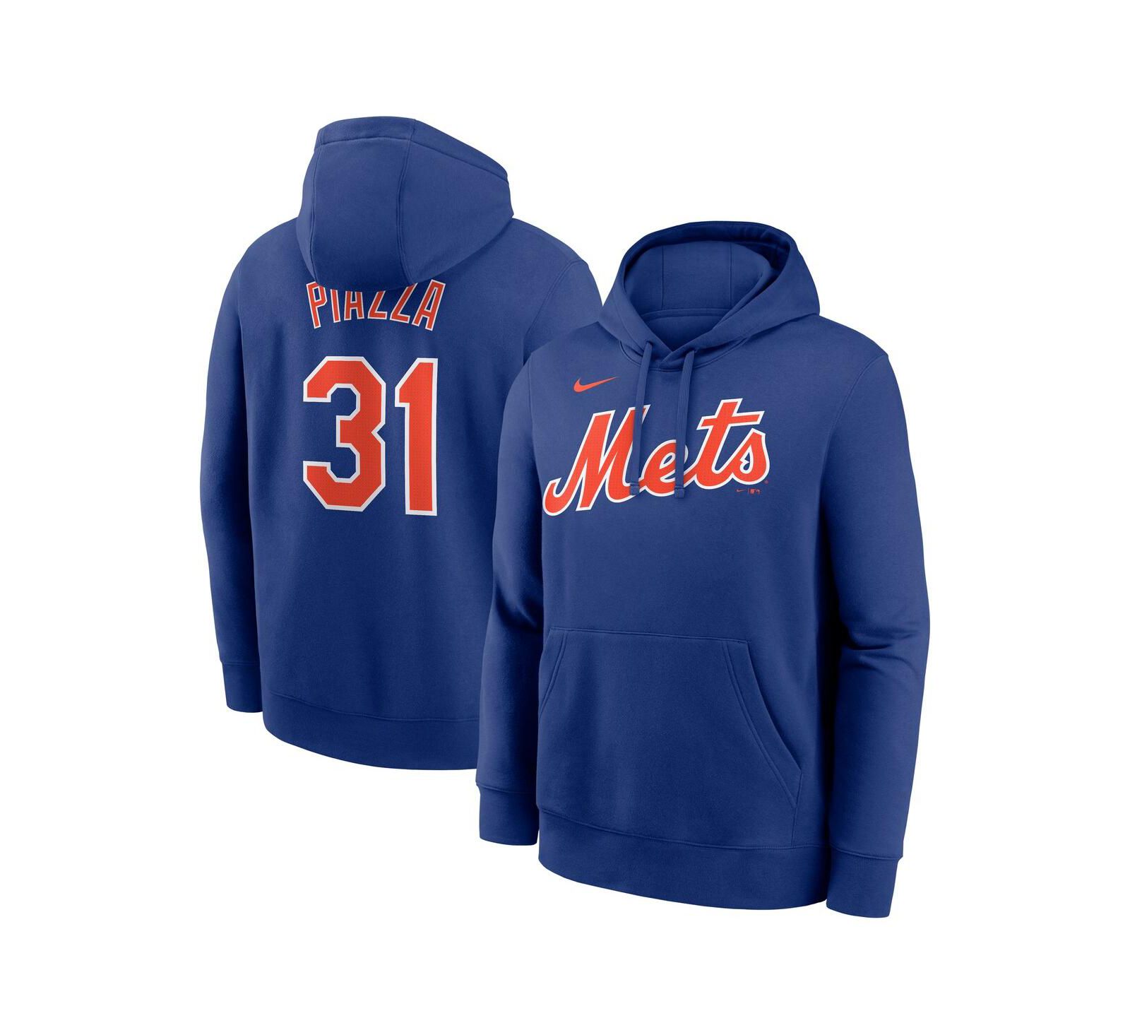 Nike Мужской Mike Piazza Royal New York Mets Retired Player Name & Number Club Pullover Hoodie