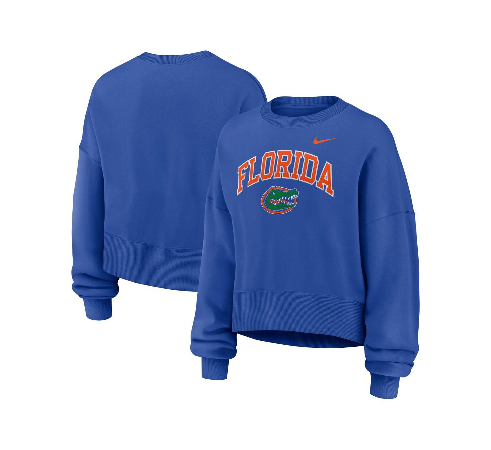 Nike Женская Nike Phoenix Arch Pullover Sweatshirt Oversized Royal Florida Gators