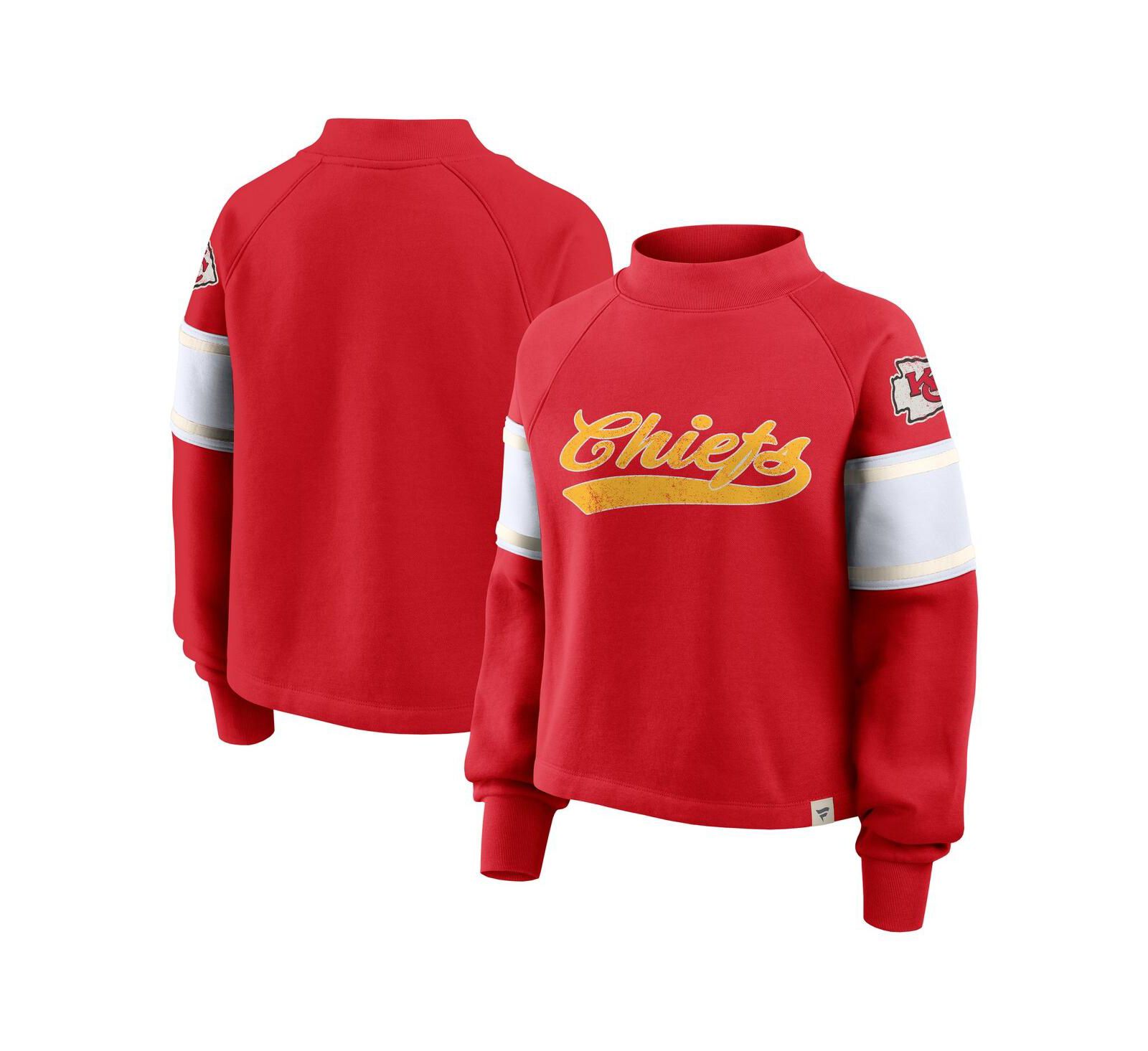 Fanatics Женская толстовка Raglan oversized Kansas City Chiefs, красная