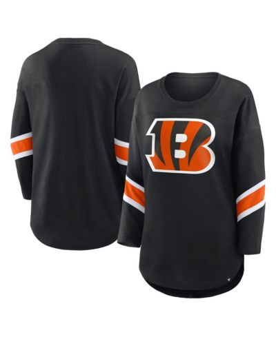 Fanatics Женская черная футболка Cincinnati Bengals Redzone 3/4-Sleeve