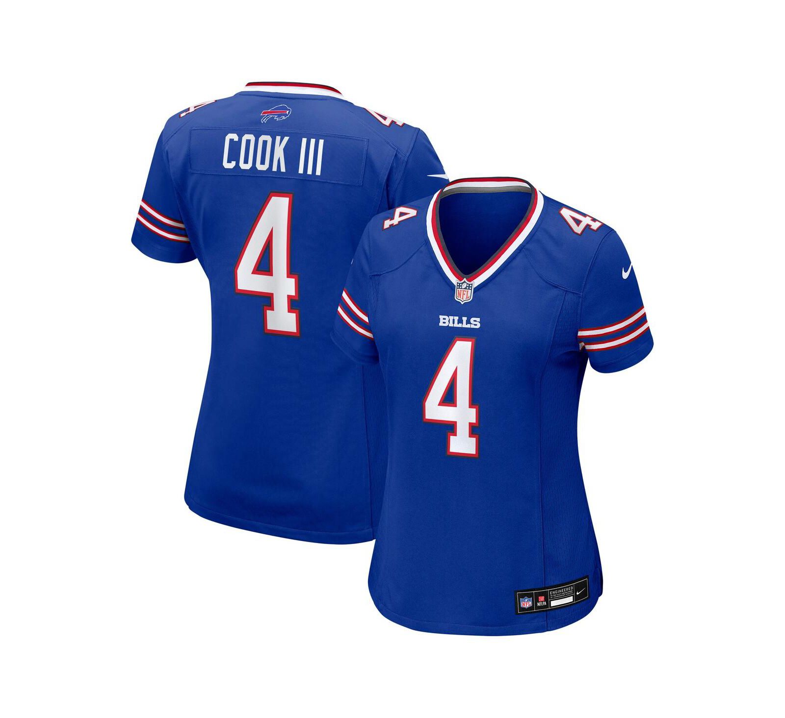 Nike Women's James Cook III Royal Buffalo Bills Team Game Jersey