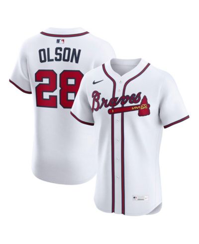 Nike Men's Matt Olson White Atlanta Braves Home Elite Player Jersey