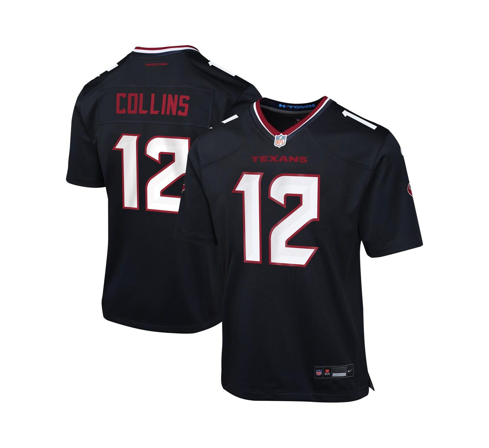 Детская джерси Nike Nico Collins Houston Texans Team Game