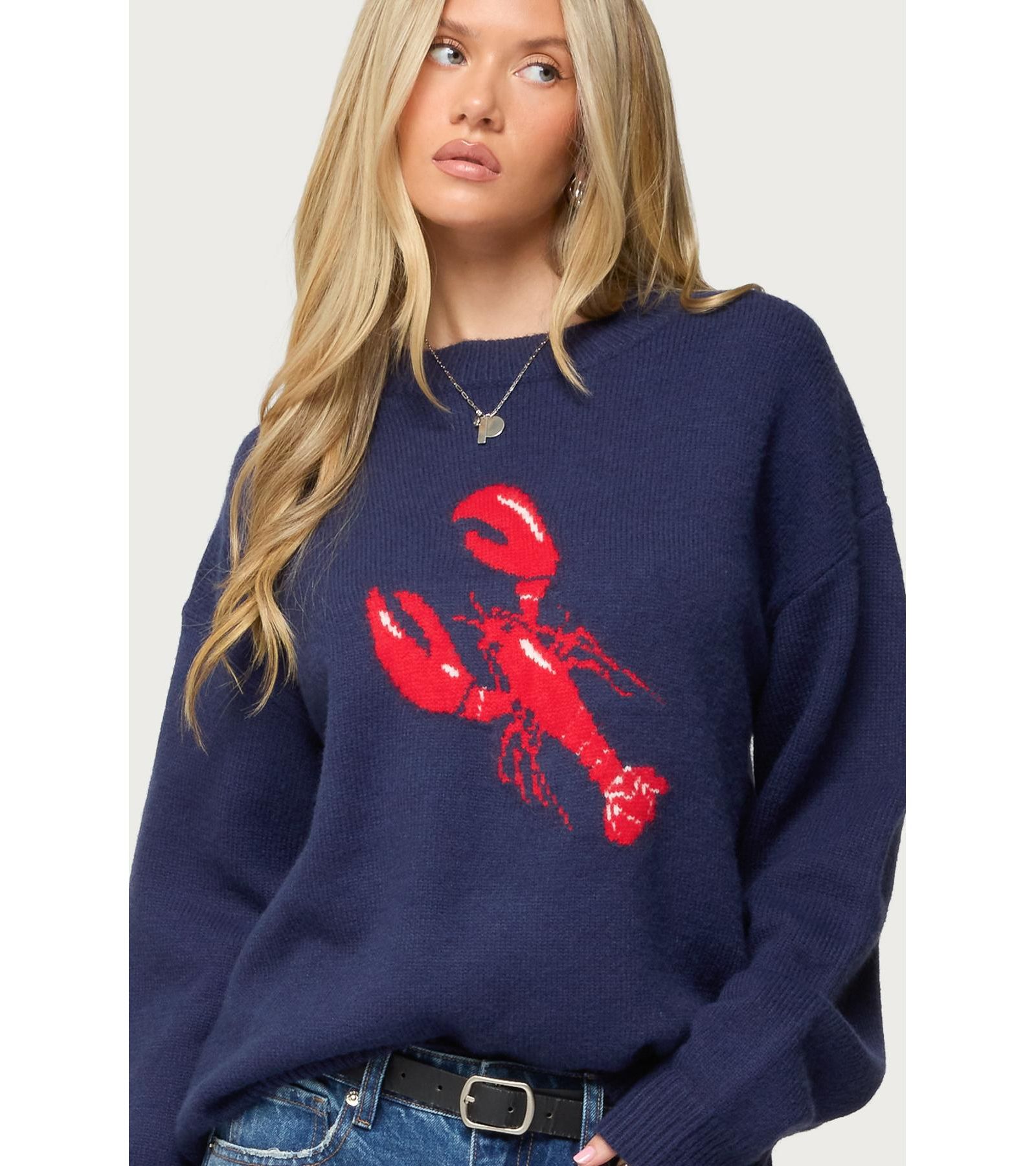 Edikted Женский вязаный свитер Don'T Be Shellfish