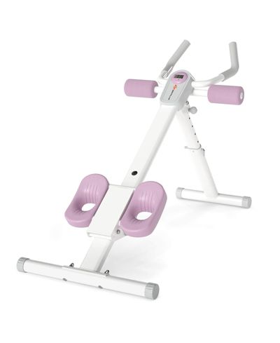 Adjustable Abdominal Trainer with Elbow Support Knee Protection and