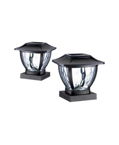 MAXSA Innovations светильники для столбиков и ограждений Solar Wave Glass Post and Fence Cap & Deck Railing Lights - 2 шт