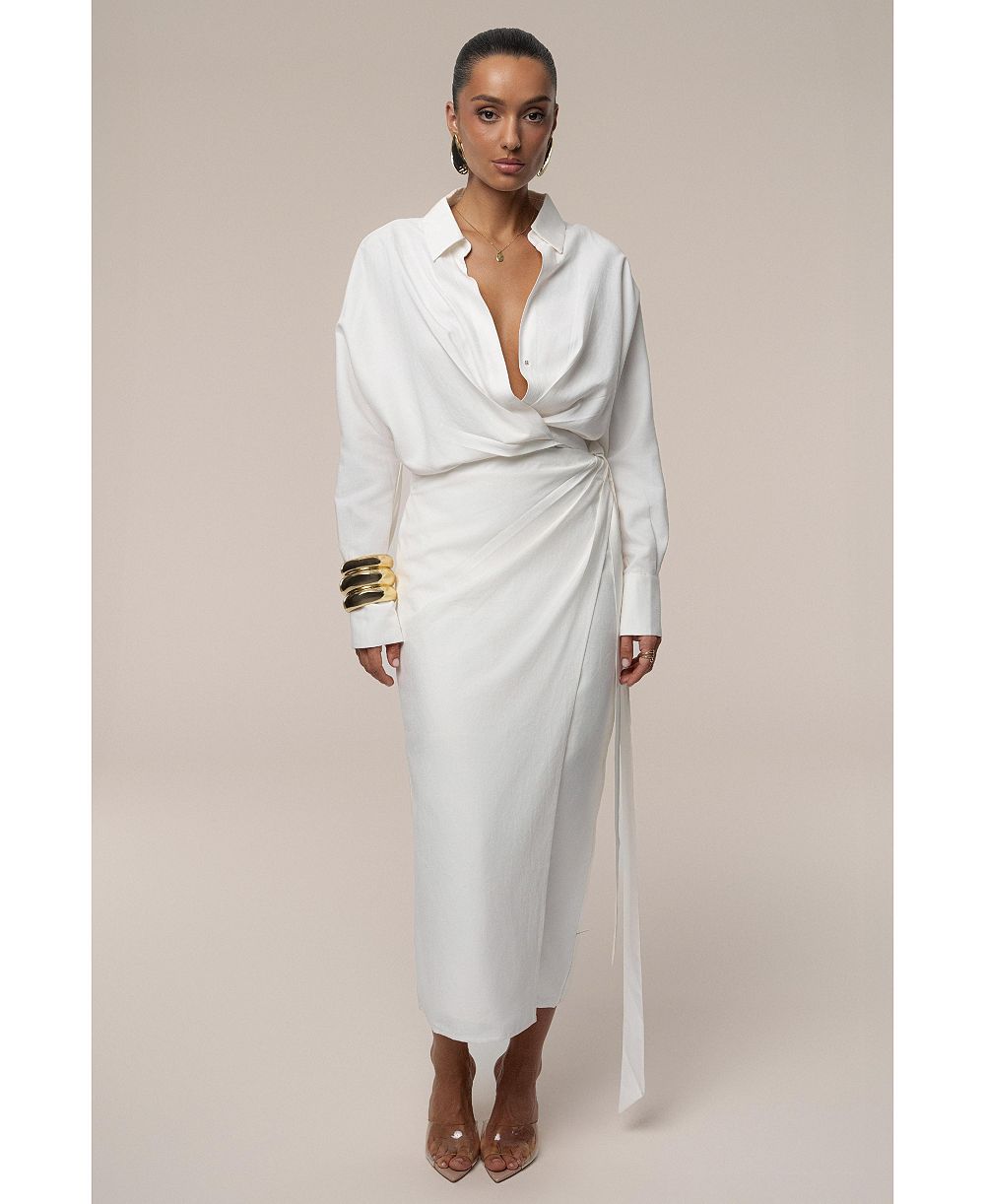 JLUXLABEL Женское Skyline Wrap Midi Платье