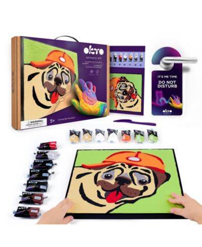 OKTO набор для рисования глиной по номерам – 29x29 Pug Dog (11.4 x 11.4 in)