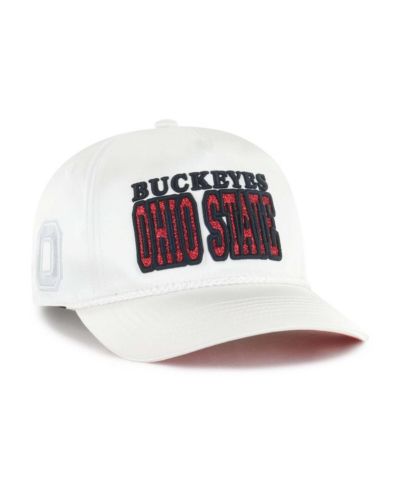 '47 Brand Женская белая кепка Ohio State Buckeyes Outspoken Hitch регулируемая