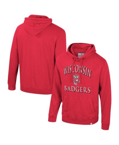 Мужское худи Colosseum Wisconsin Badgers, красный, размера Big & Tall