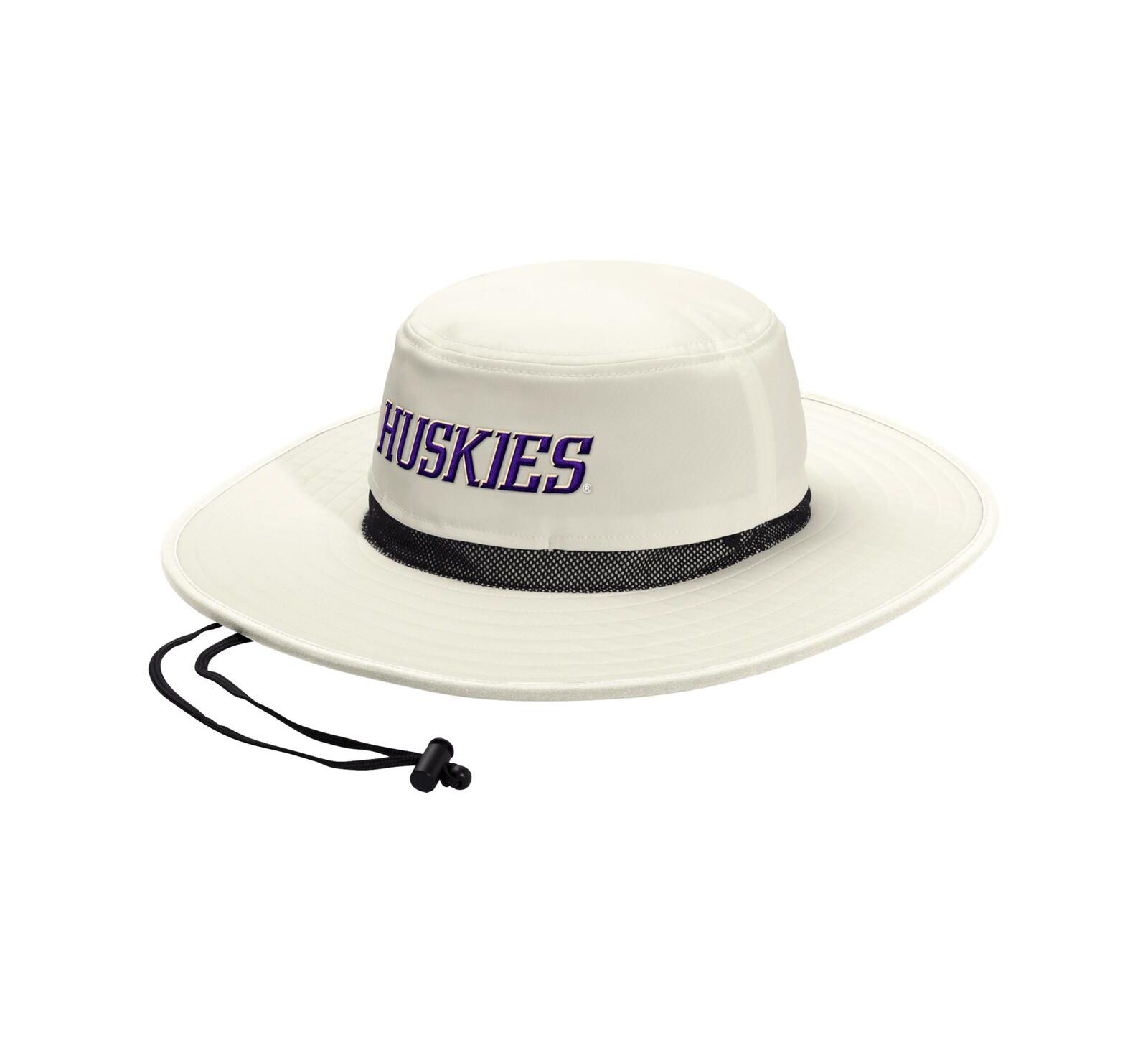 adidas Мужская и женская широкополая панама Washington Huskies кремового цвета