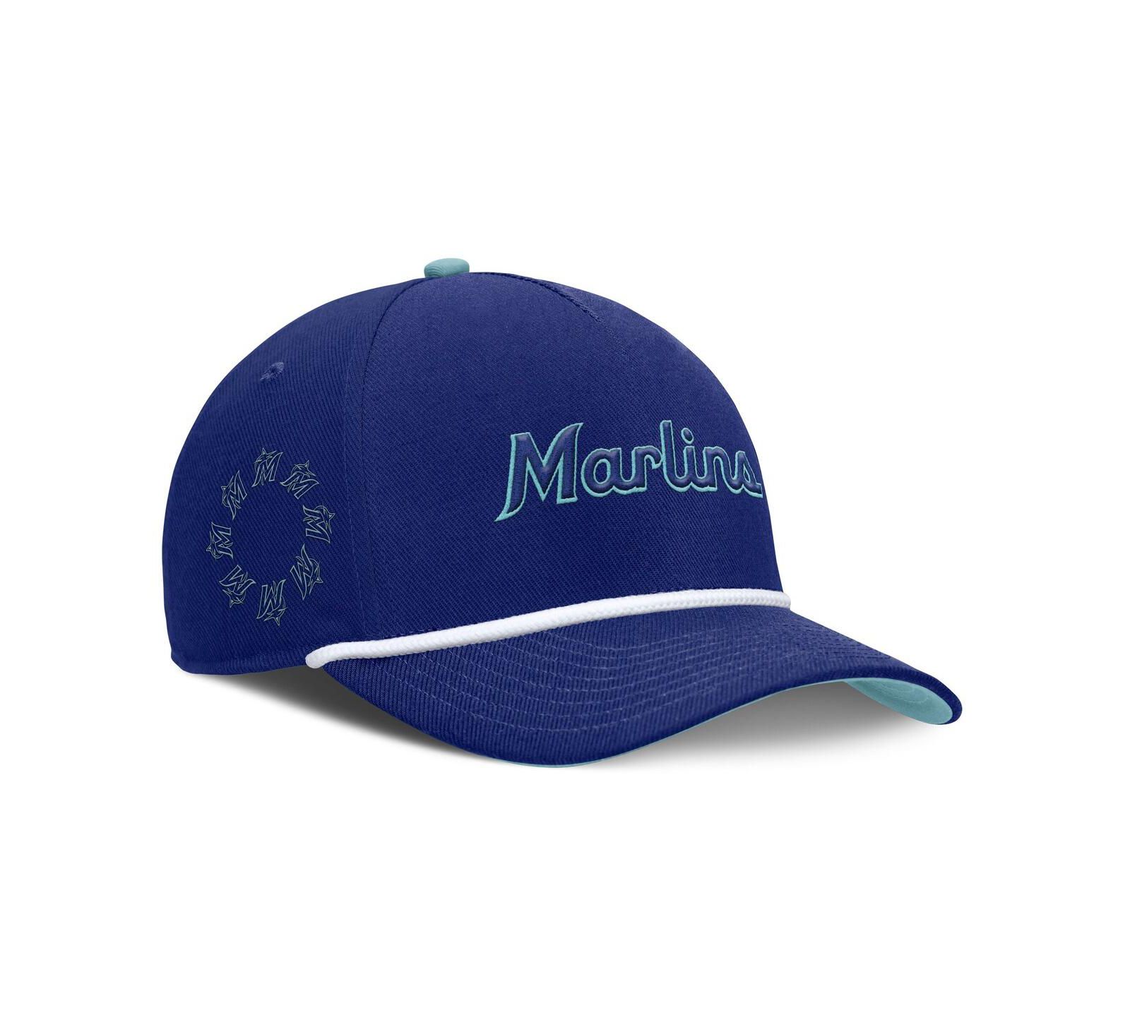 Nike Men's Royal Miami Marlins Father's Day Rise Adjustable Hat