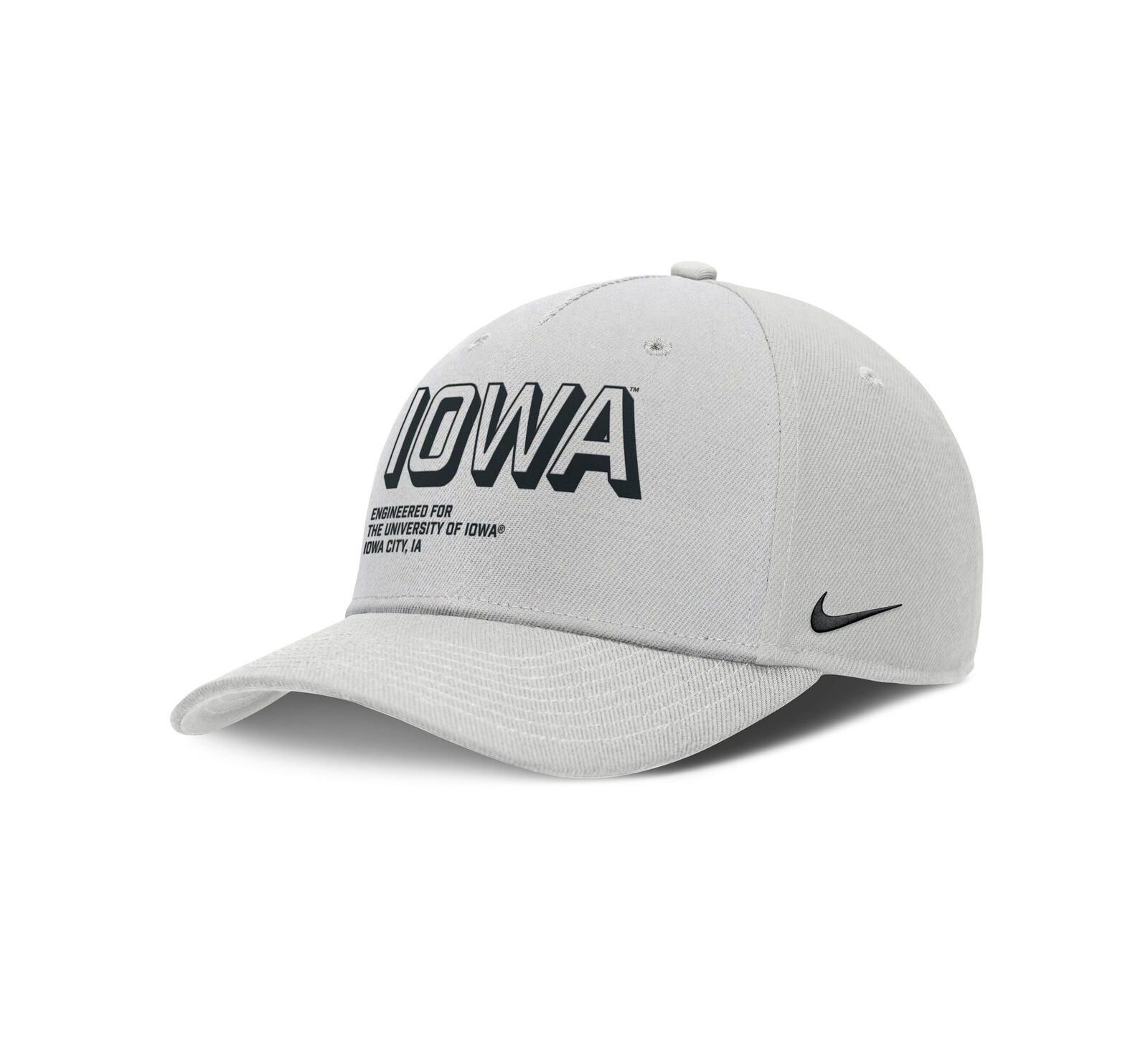 Nike Men's Gray Iowa Hawkeyes 2025 Sideline Dust Pinched Rise Adjustable Hat