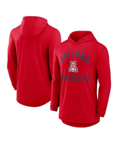 Nike Men's Red Arizona Wildcats Classic Arch Tri-Blend Long Sleeve Hoodie T-Shirt