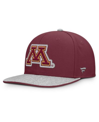 Мужская кепка Fanatics Minnesota Golden Gophers Loden Snapback, бордовая