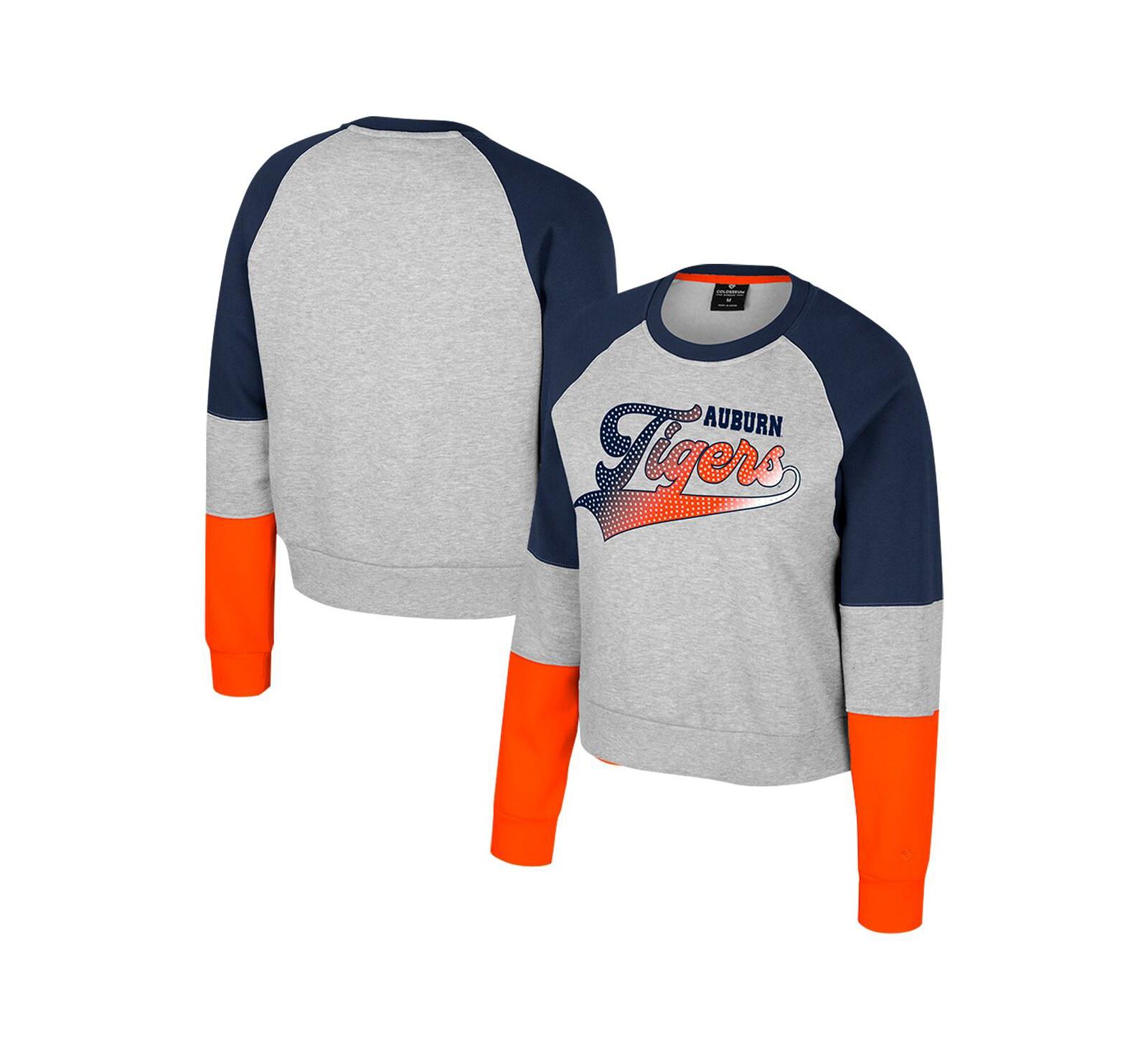 Colosseum Детская серая толстовка Auburn Tigers Katinka с пайетками