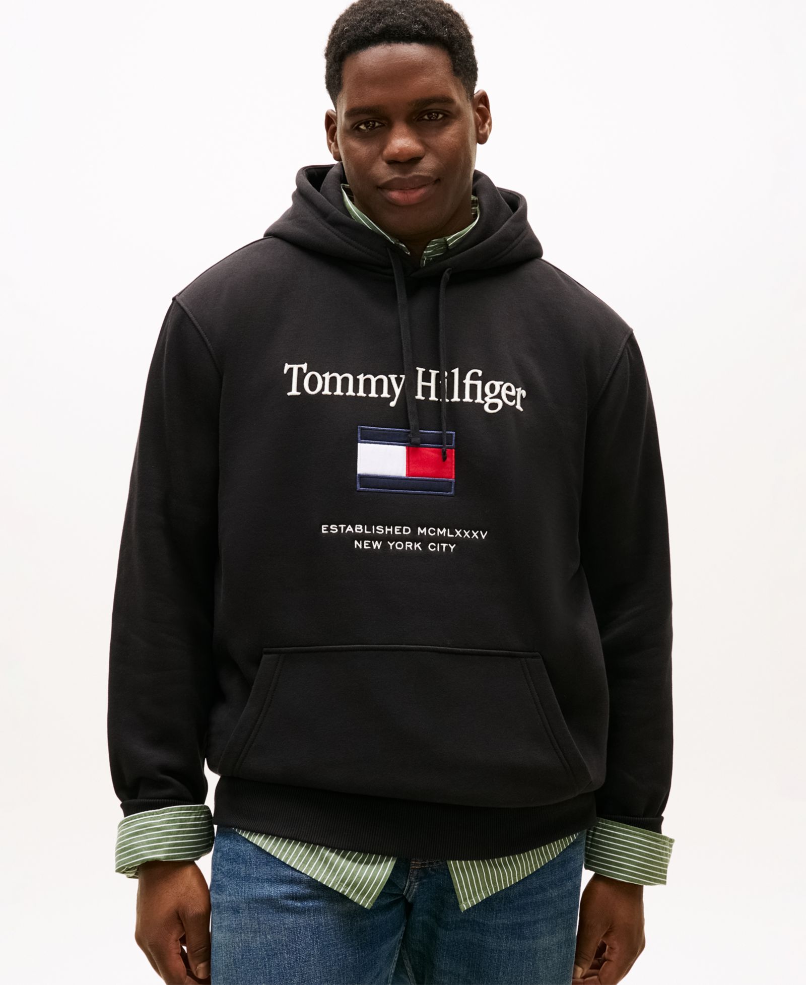 Мужское худи Tommy Hilfiger Big & Tall Embroidered Flag