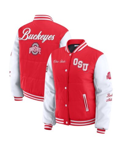 Женская куртка-пуффер WEAR by Erin Andrews Scarlet Ohio State Buckeyes
