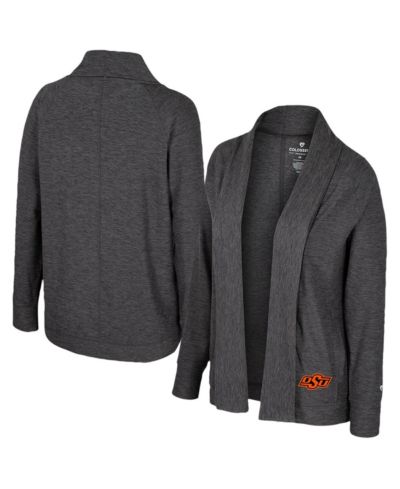 Женский кардиган Colosseum Charcoal Oklahoma State Cowboys Dash