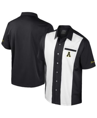 Colosseum Мужская рубашка на пуговицах Appalachian State Mountaineers Strike Bowling Black